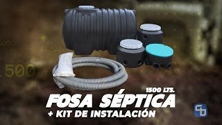 Fosa séptica 1500 litros  Kit de instalación [upl. by Enyalb]