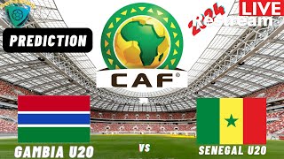 Gambia vs Senegal CAF U20 AFCON 2025 Qualification WAFU A Liberia Tournament [upl. by Hutton]