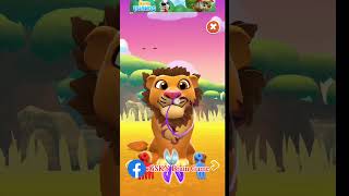 My Talking hank islands  cutting hair lion 😻 brainpuzzle talkingtom talkinghank talkingangela [upl. by Bergwall154]