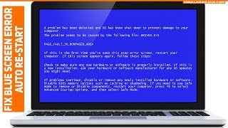 How to Fix Blue Screen Error Auto reStart  Windows 7 [upl. by Parthena397]