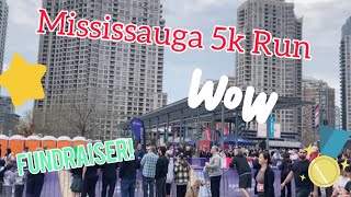 Mississauga 5k Run🏃🏃‍♀️🏁  Fundraising Campaign  running fundraising vlog [upl. by Ained]