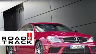 Sound Capture 2012 MercedesBenz C63 AMG Coupe Black Series  Road and Track [upl. by Oregolac192]