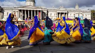 Ghoomar  Diwali on Trafalgar Square London  Official Video [upl. by Iniffit]