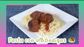 nueva receta pastas con albóndigas 🧆 Trabajosenconjuntoatr Fmmundook [upl. by Soneson]