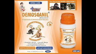 DEMOSCANIL  LIME SULFUR DIP IN DOGS AND CATS VETERINARY MEDICINE RINGWORMDEMODICOSISSCABIES [upl. by Ajay587]