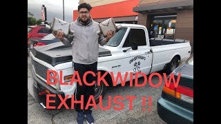 LS SWAPPED C10 BLACKWIDOW EXHAUST SO LOUD [upl. by Miru]