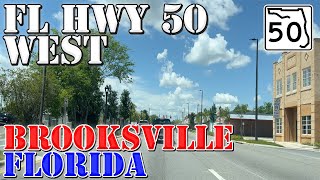 FL50 West  Clermont to Brooksville  Florida  4K Highway Drive [upl. by Nuahc]