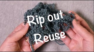 Reusing Yarn  Technique Tuesday [upl. by Rdnaskela674]