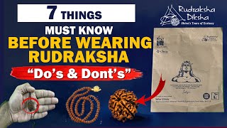 Rudraksha Dos amp Donts 7 Things You MUST Know Before Wearing Rudraksh  Rudraksha Diksha Sadhguru [upl. by Nnylrahc]