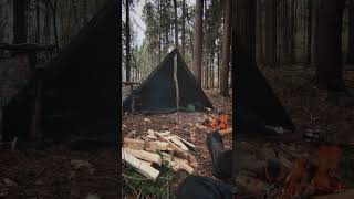 Polish Lavvu Tent  Bushcraft  Lundhags Vandra II [upl. by Ennaeus]