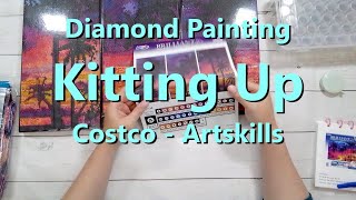 Diamond Painting Kitting Up  Costco  Artskills [upl. by Nnyrat]