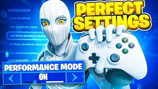 New Console Performance Mode Setting  Best Controller Settings For Fortnite Chapter 5 PS5XboxPC [upl. by Notanhoj]