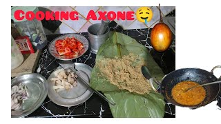 cooking Axone 🤤 in my style 😅 Priyanka narleng [upl. by Arvind]