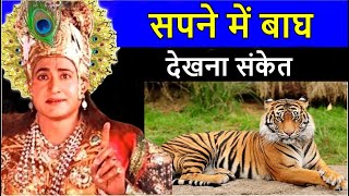 सपने में बाघ Tiger देखना संकेत  क्या कहते हे श्री कृष्ण  sapne me tiger dekhna sanket [upl. by Dlareme]