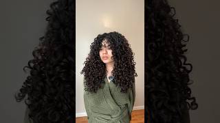 How to style curly hair bangs curls [upl. by Xeno]