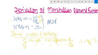 18 Derivation of Marshallian Demand Function and Its Properties [upl. by Tulley581]