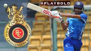 Pavan Deshpande  batting  bowling  best batting amp bowling  rcb ne allrounder  RCB2021 [upl. by Aivad]