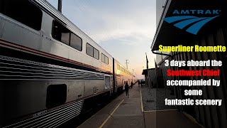 Amtrak Southwest Chief Superliner Roomette Review Chicago to Los Angeles [upl. by Southard]