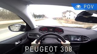 Peugeot 308 12 PureTech 130KM EAT6 Allure 2016  POV Drive  Project Automotive [upl. by Attelliw]