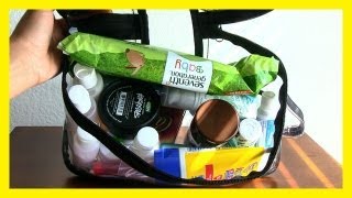 TRAVEL TIPS How to Pack a TSA Approved Toiletries Carry On Bag [upl. by Hildegarde]