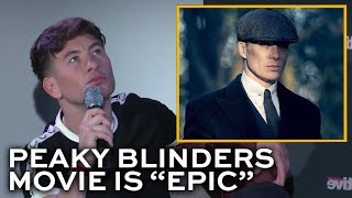 Barry Keoghan says the PEAKY BLINDERS film has an amazing cast [upl. by Ainattirb]