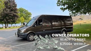 How to make 2500 weekly  Start Expediting as a sprinter owner operator  van life [upl. by Anawek]