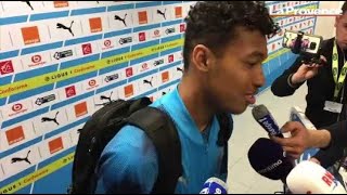 OM  quotJouer une finale au Vélodrome contre Lyonquot Kamara [upl. by Airlie]