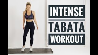 12 Minute Full Body TABATA Workout  INTENSE No equipment workout [upl. by Tham]