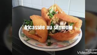 fricassée tunisien au semouleفريكاسي بالسميدrecette tunisiennecuisine tunisienne [upl. by Yenattirb]