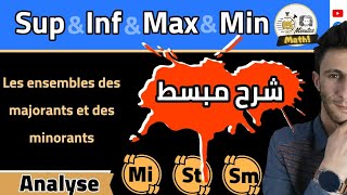 Cours 1  les nombres réels Les diffèrentes notions Sup Inf Max Min Majorant Minorant [upl. by Aryl852]