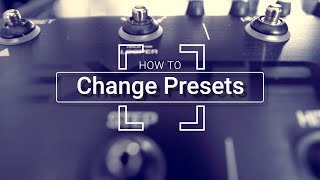 How to Change The Presets on TC Helicon Voicelive 3 Extreme with Voice support 2 [upl. by Rehpotsirh]