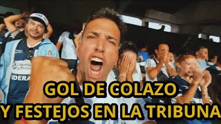 GOLAZO DE COLAZO  FESTEJOS EN LA TRIBUNA 💙🤍 [upl. by Hayott]