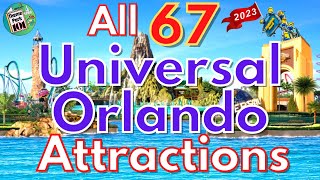 Universal Orlando Resort ATTRACTION GUIDE  Universal Studios Islands of Adventure amp Volcano Bay [upl. by Karim302]