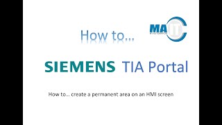 How to create a permanent area on an HMI in TIA Portal [upl. by Ettezil]