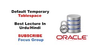 What is Default Temporary Tablespace  Oracle Database  Lecture in UrduHindi [upl. by Nirek]