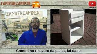 Comodino ricavato da pallet fai da te [upl. by Meehsar]