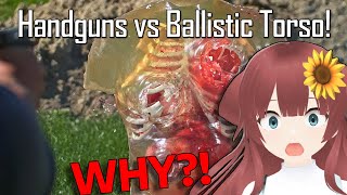 😱THIS IS INSANE😱VTuber Reacts to Handguns VS Ballistic Torso  Ballistic HighSpeed [upl. by Sib]