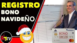 FORMULARIO DE REGISTRO DEL BONO NAVIDEÑO [upl. by Lecirg]