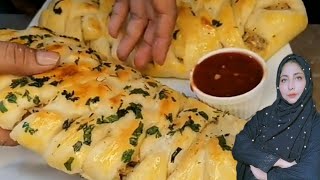 Bakery style Chicken Bread Ramadan recipe white sauce Chicken stuffed bread Food Planet Karachi [upl. by Yesak]