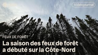 Déjà des feux de forêt sur la CôteNord  Vidéojournal [upl. by Yatnahc434]