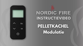 Modulatie  Nordic Fire Pelletkachel Instructievideo [upl. by Einahpit]