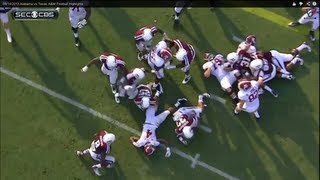 09142013 Alabama vs Texas AampM Football Highlights [upl. by Eeldivad42]