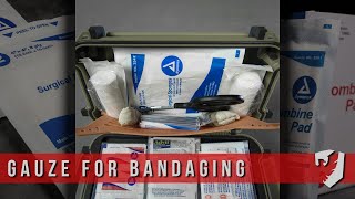 Differences Between Different Gauze For Bandaging  4x4s Combine Pads and Rolled Gauze [upl. by Iadam]