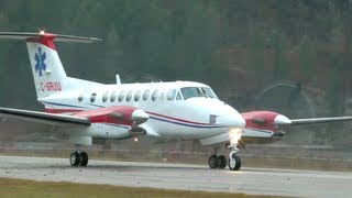 Beechcraft King Air B350 Approach and Landing [upl. by Enimrej]