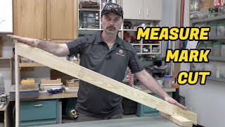 How To Make Common Rafters Measure Mark amp Cut [upl. by Marcile]