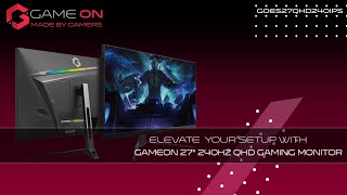 Elevate Your Gaming with GAMEON 27quot 240Hz QHD 1440p IPS Monitor  GOES27QHD240IPS [upl. by Martsen292]