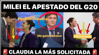 ESCANDALO EN EL G20 CANADA LE PIDE PERDON A CLAUDIA ¡MILEI EL APESTADO ASÍ LO SACARON [upl. by Cleo824]