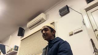 12 year old Muaz giving Adab Gasht English [upl. by Iahcedrom]