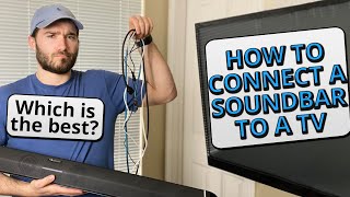 Soundbar Setup  How to Connect a Soundbar to a TV with HDMI HDMI ARC Optical Bluetooth etc [upl. by Aizitel]