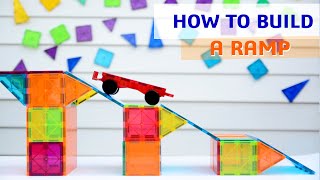 Magnetic Tiles Ideas  HOW TO BUILD A RAMP TUTORIAL [upl. by Sims]